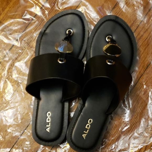 Aldo Shoes - ALDO BLACK THONG  SIZE  7